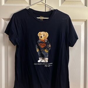Polo by Ralph Lauren Blue Bear Graphic Short Sleeve Tee